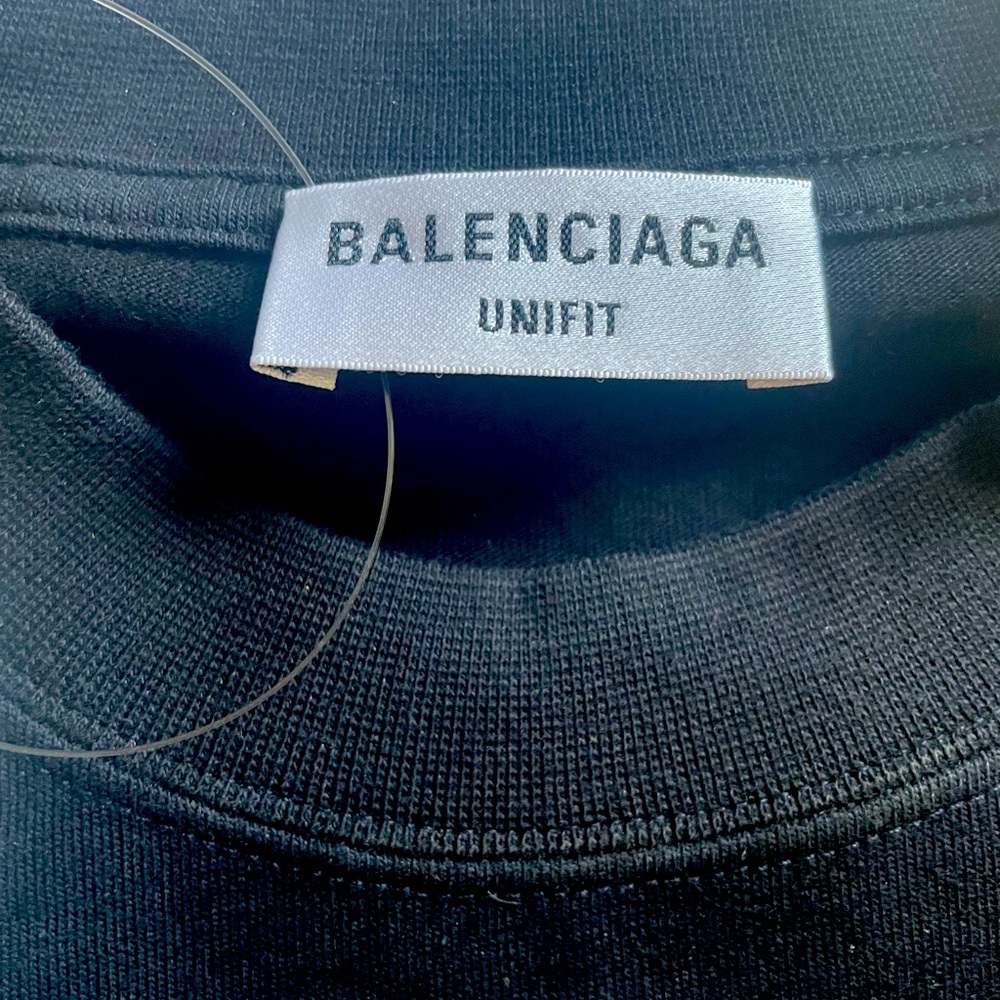 Authentic BALENCIAGA Brand new w/tags cotton t-shirt w rhinestone embellishment